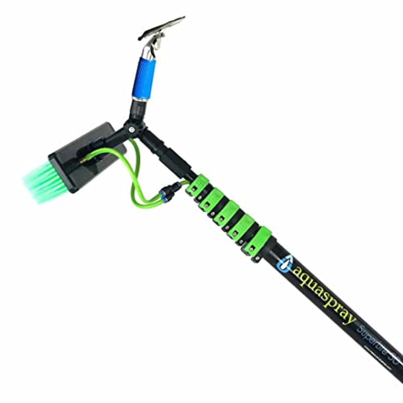 EQUIPMAXX 30 Feet Solar Panel Cleaning Brush &amp; Pole Window Cleaner