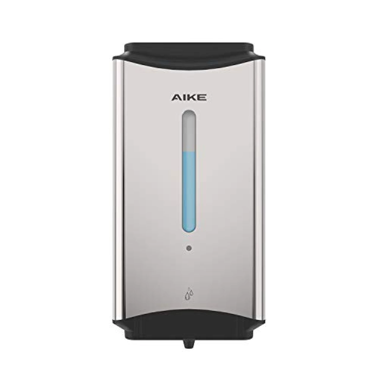 AIKE Automatic Soap Dispenser Commercial - Wall Mounted Liquid Dispenser Stainless Steel Finish 1100ml Large Capacity