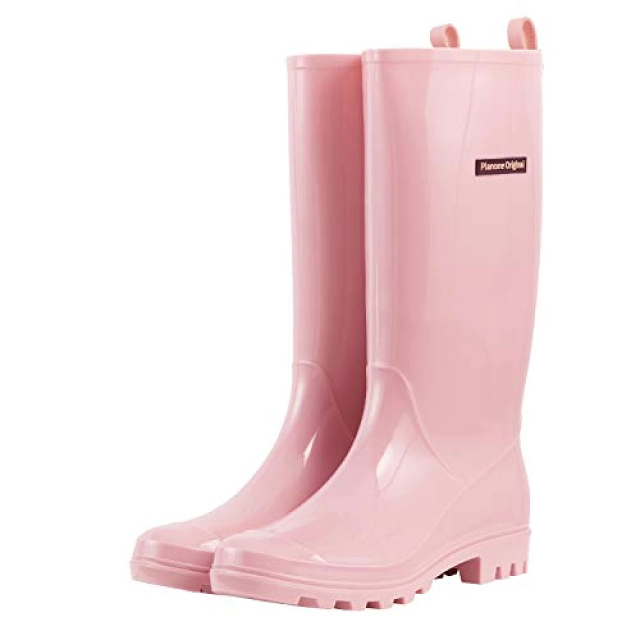 planone Tall rain Boots for Women size 8.5 Pink and Waterproof Garden Shoes