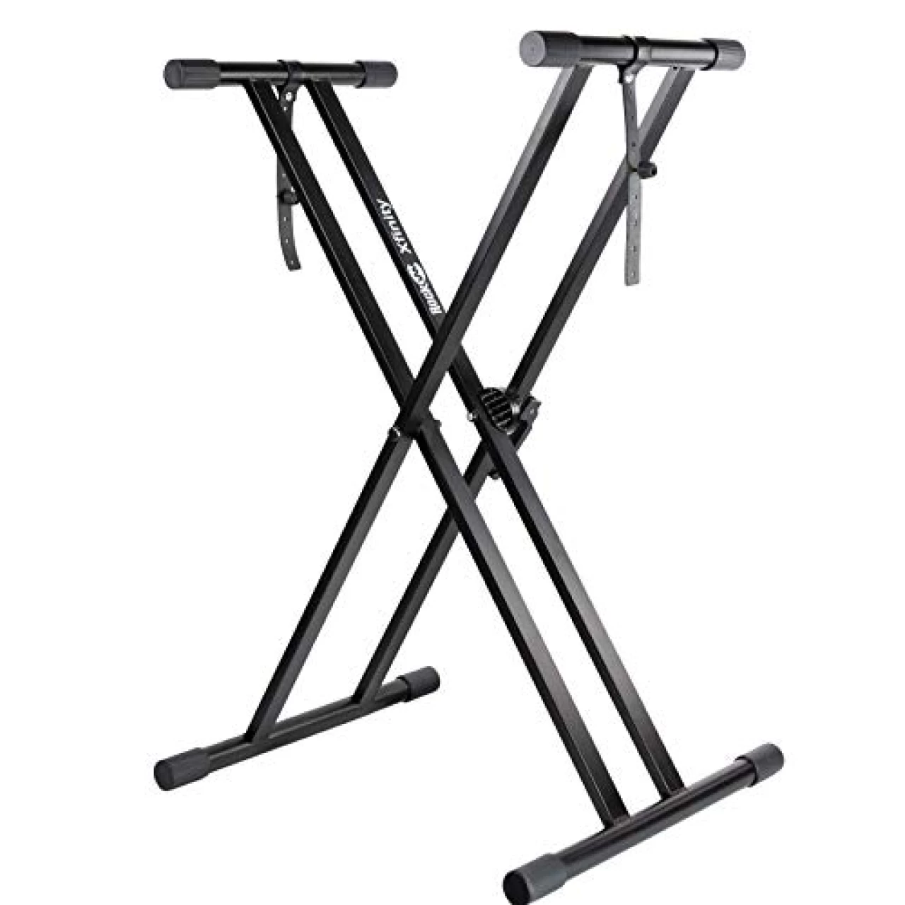 RockJam Xfinity Heavy-Duty, Double-X, Pre-Assembled, Infinitely Adjustable Piano Keyboard Stand