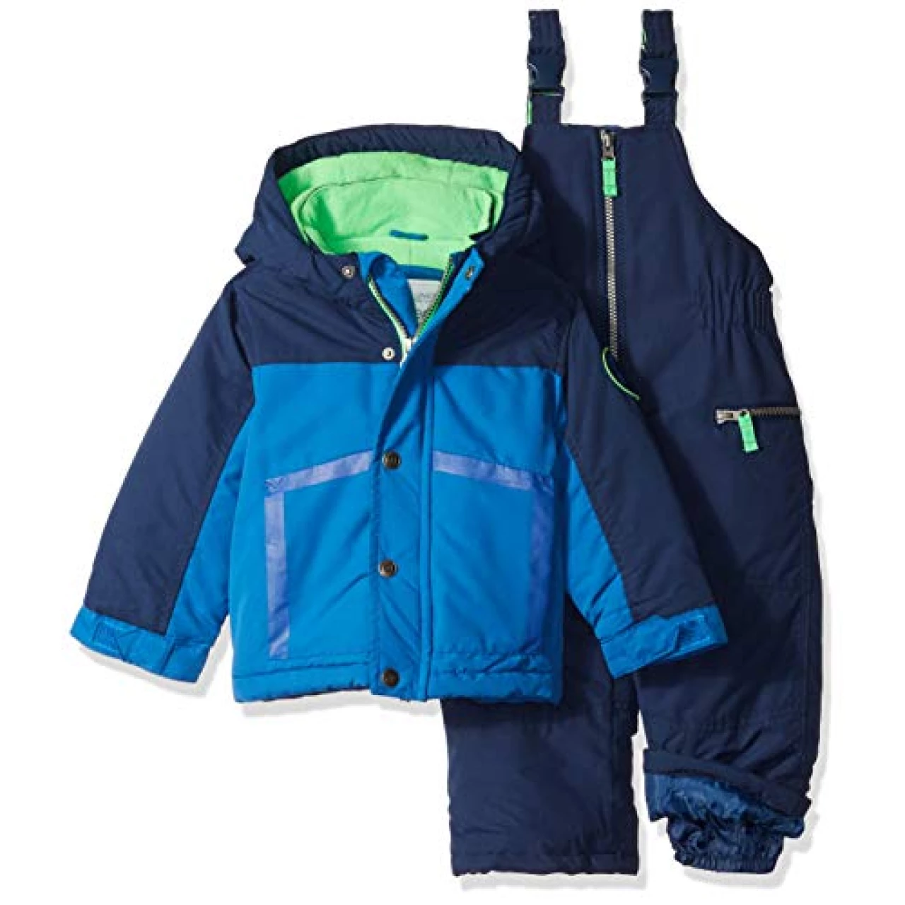 Carter&rsquo;s Boys&rsquo; Toddler Heavyweight 2-Piece Skisuit Snowsuit, house blue/current navy, 3T