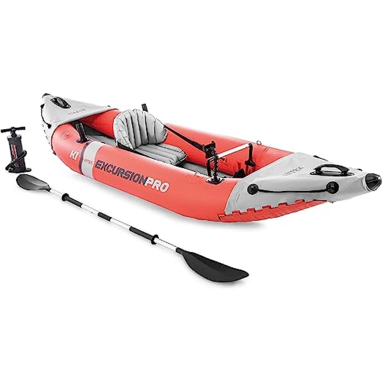 INTEX 68303EP Excursion Pro K1 Inflatable Kayak Set: Includes Deluxe 86in Aluminum Oars and High-Output Pump