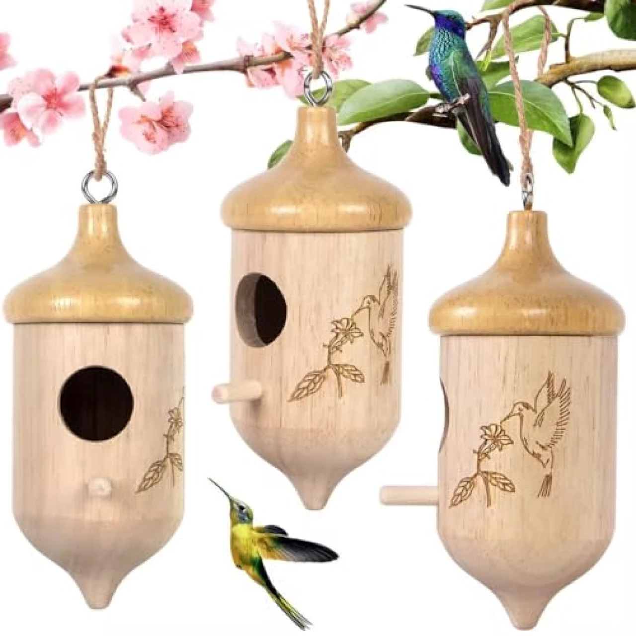 Hummingbird House, Wooden Hummingbird Houses for Outside