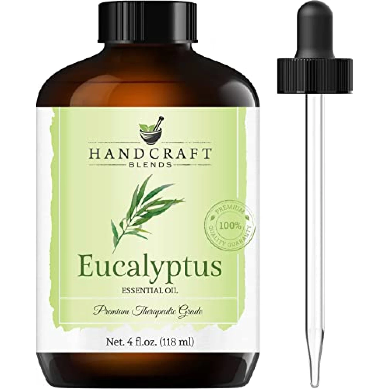 Handcraft Blends Eucalyptus Essential Oil - 100% Pure &amp; Natural - Premium Therapeutic Grade with Premium Glass Dropper - Huge 4 fl. Oz