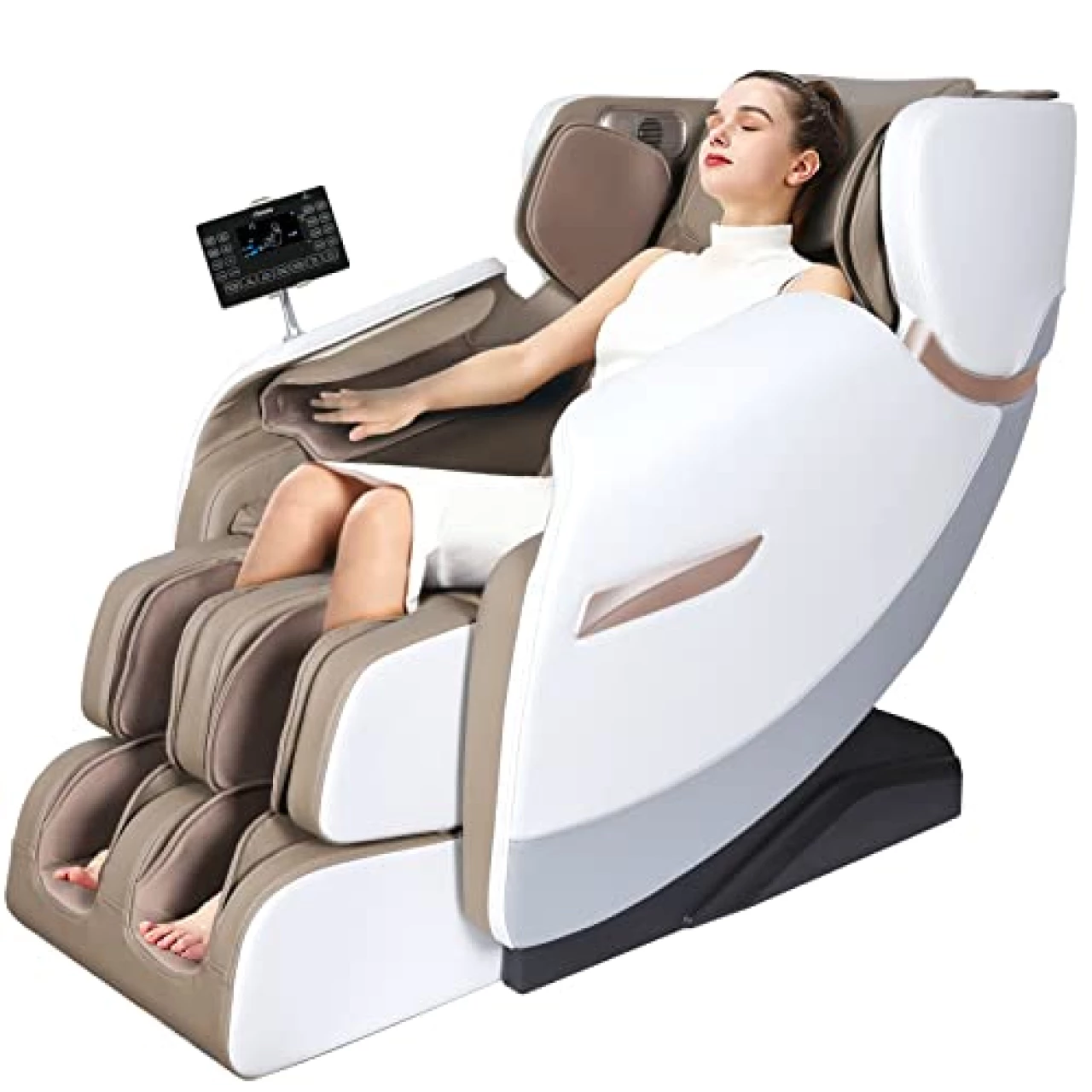 Massage Chair, 2023 Full Body Zero Gravity Massage Chairs, Shiatsu Massage Recliner Chair with Dual-core S Track, Airbags,Heating Therapy, Foot Rollers,Bluetooth Speaker