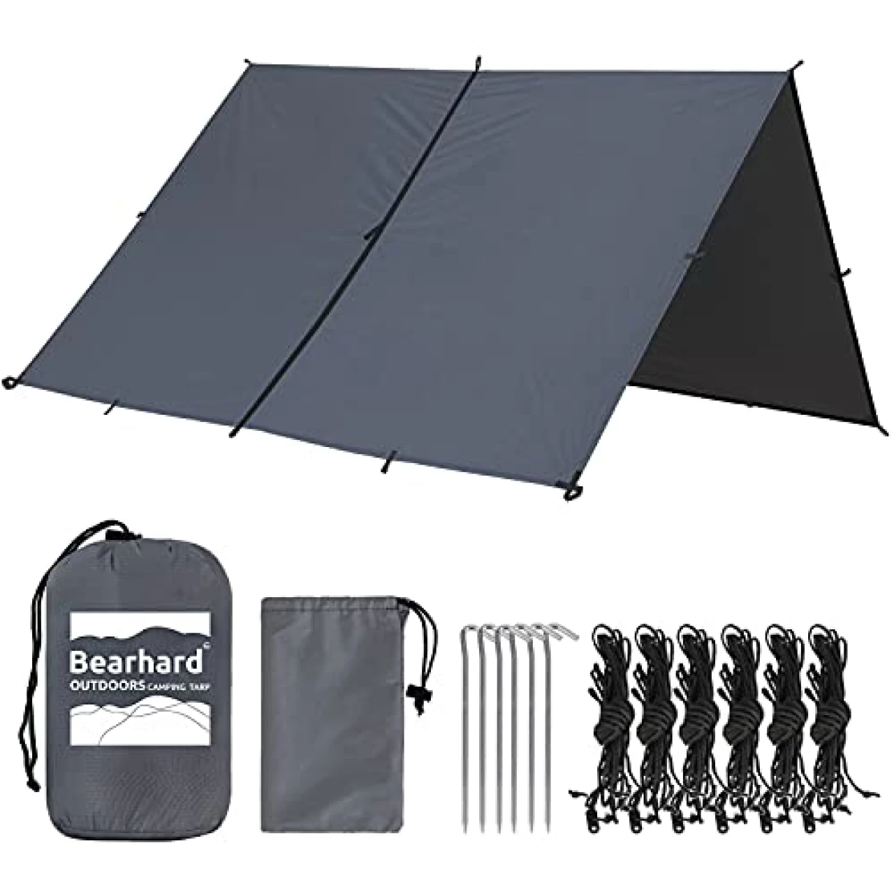 Bearhard Waterproof Camping Tarp, Lightweight Hammock Rain Fly