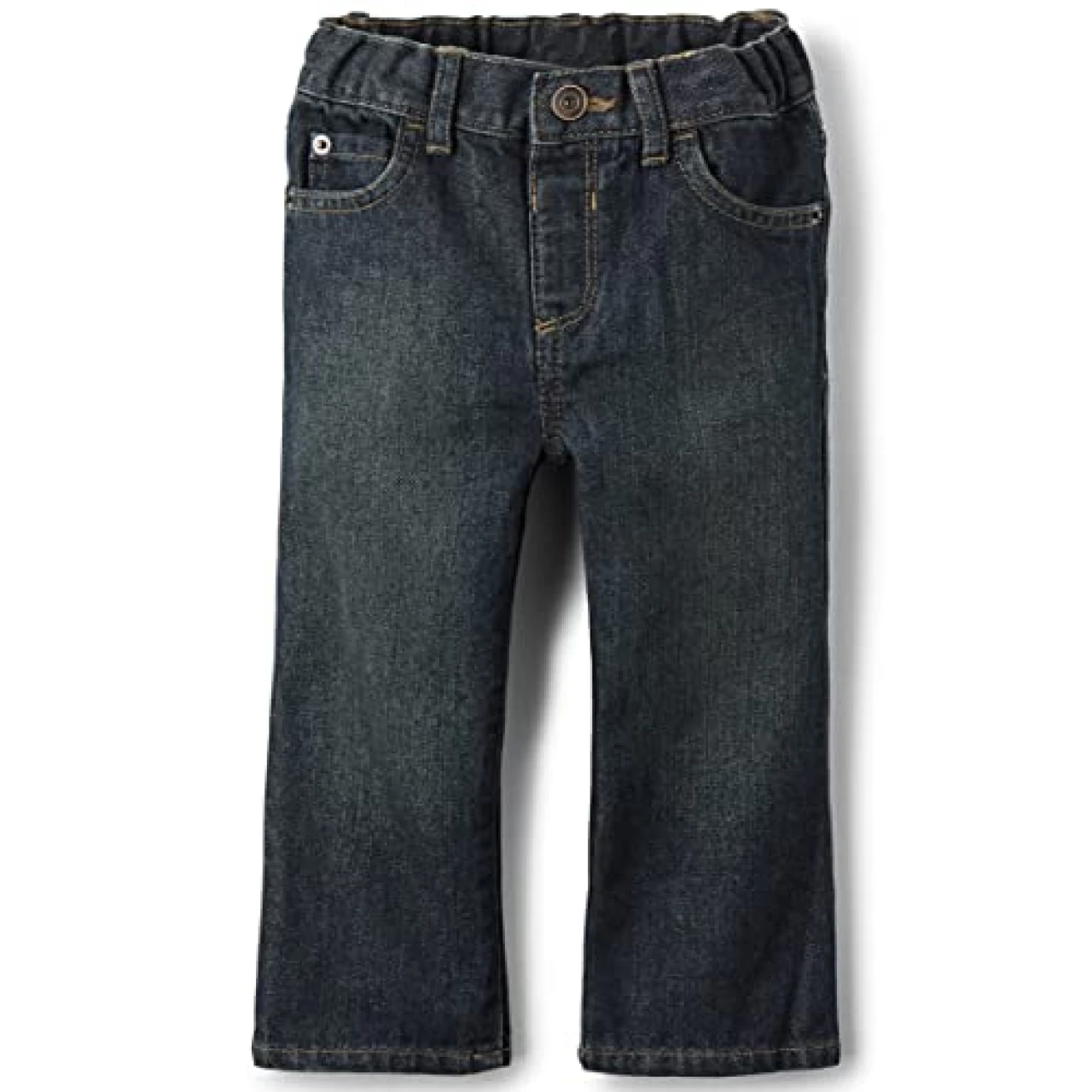 The Children&rsquo;s Place Baby Boys and Toddler Boys Basic Bootcut Jeans, Dry Indigo, 6-9 MONTHS