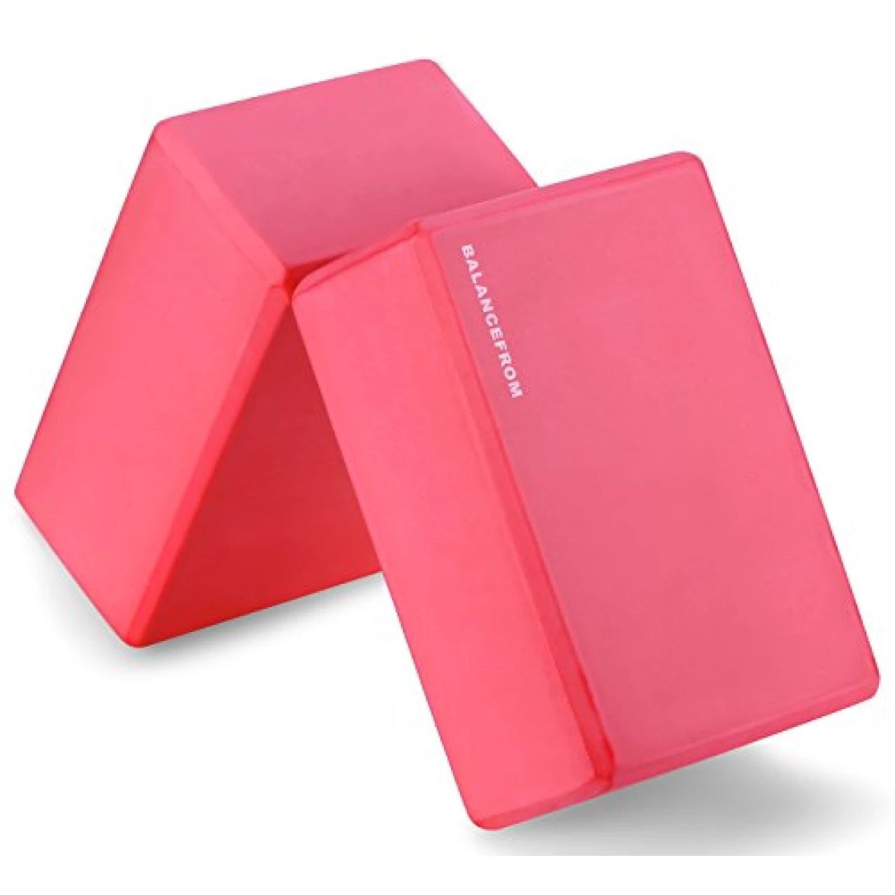 BalanceFrom Set of 2 High Density Yoga Blocks, 9&quot;x6&quot;x4&quot; Each, Pair (Red)