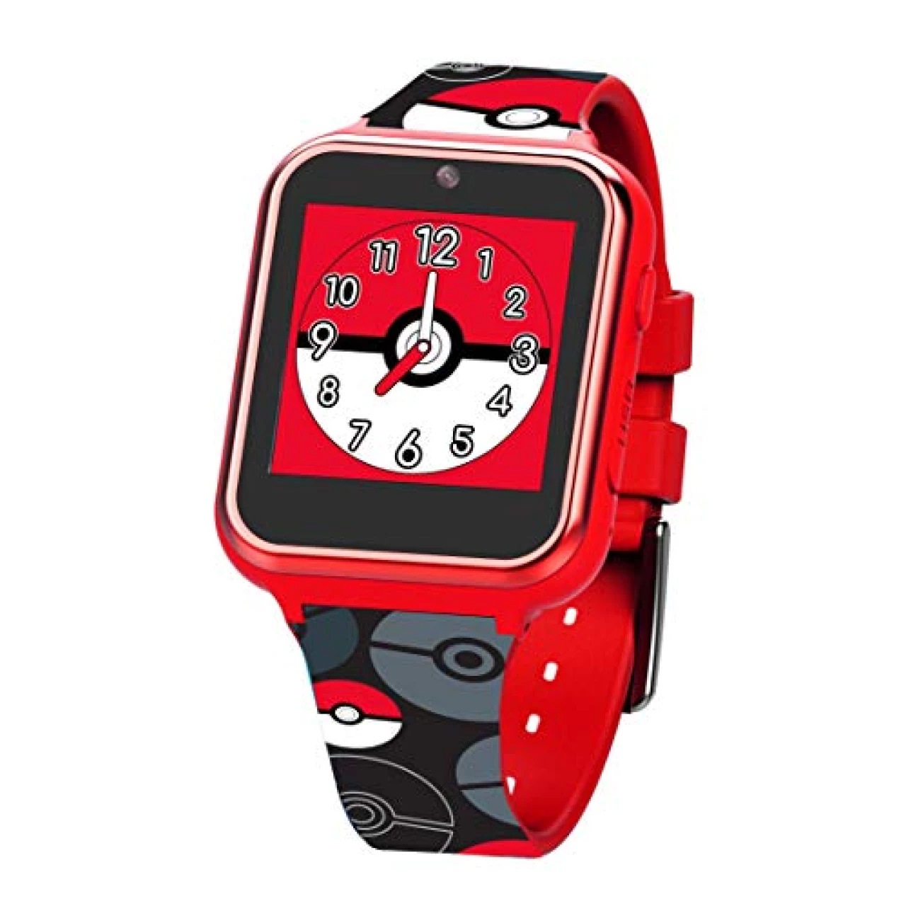 Accutime Kids Pokemon Pokeball Red Educational Touchscreen Smart Watch Toy