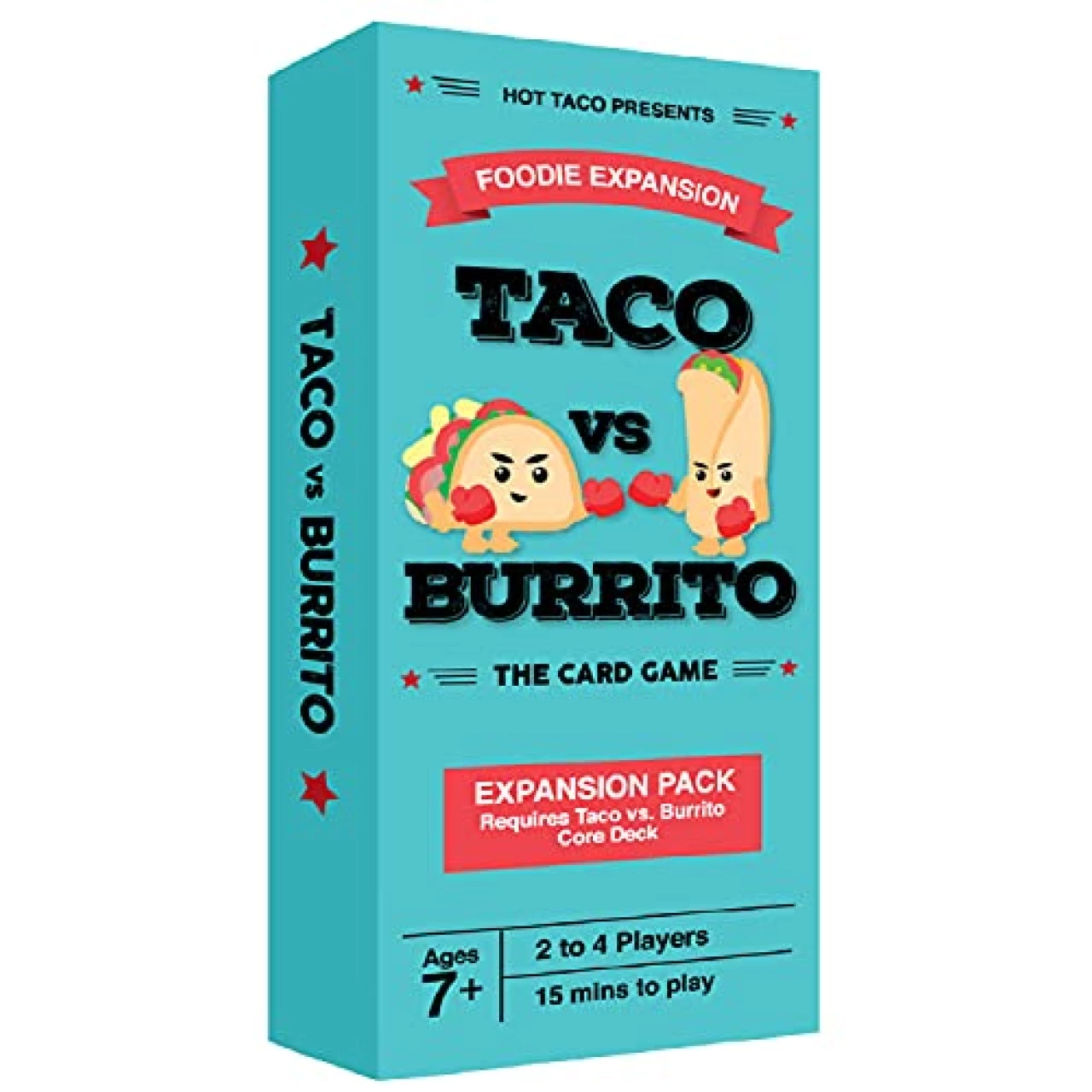 Taco vs Burrito Foodie Expansion Pack - Requires Core Game to Play - Card Game Created by a 7-Year-Old and Perfect for Families, Friends, Adults, Teens &amp; Kids