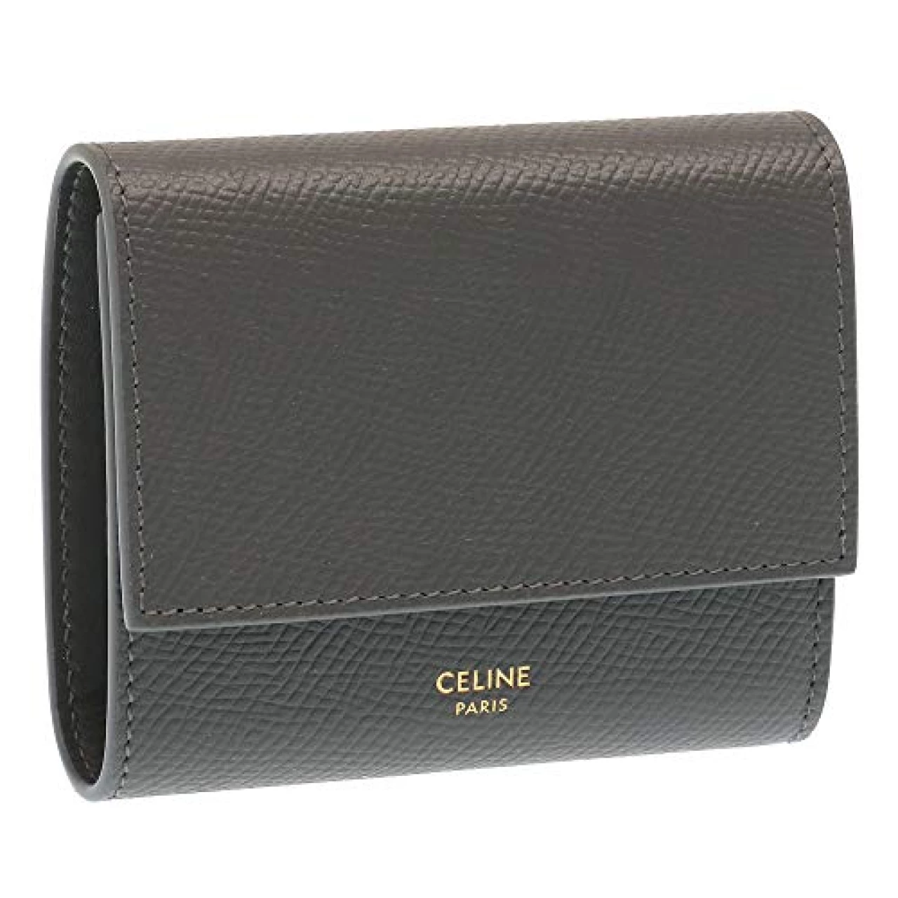 Celine Small Trifold 10B57 3BEL 10DC Women&rsquo;s Trifold Wallet, Compact Size, Gray [Parallel Import], gray