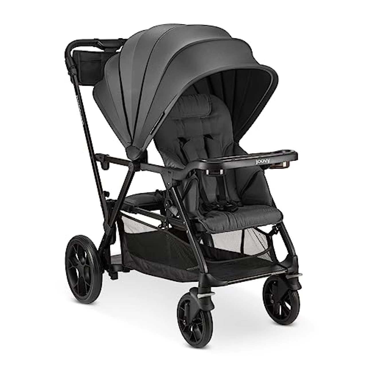Joovy New Caboose RS Stroller, Premium Sit and Stand Stroller, Jet