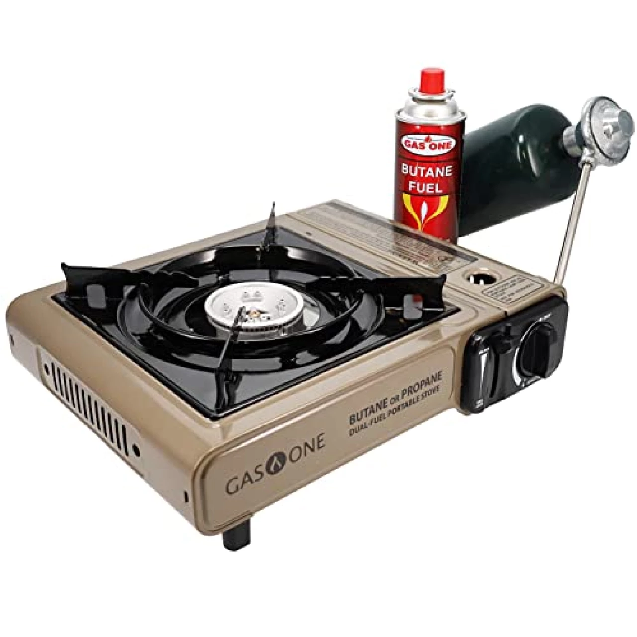 Gas One GS-3400P Propane or Butane Stove Dual Fuel Stove Portable Camping Stove