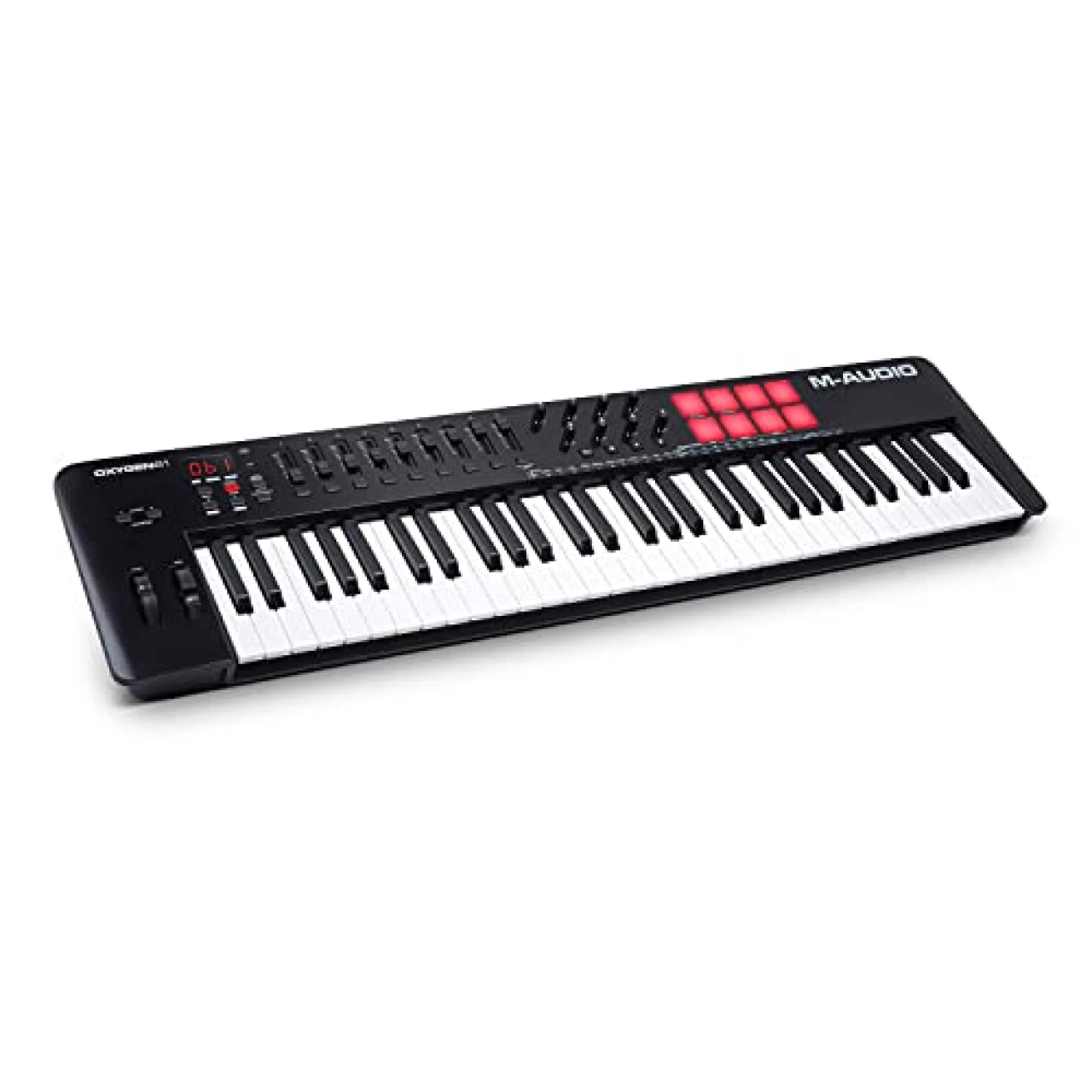 M-Audio Oxygen 61 (MKV) – 61 Key USB MIDI Keyboard Controller With Beat Pads, Smart Chord &amp; Scale Modes, Arpeggiator and Software Suite Included,Black