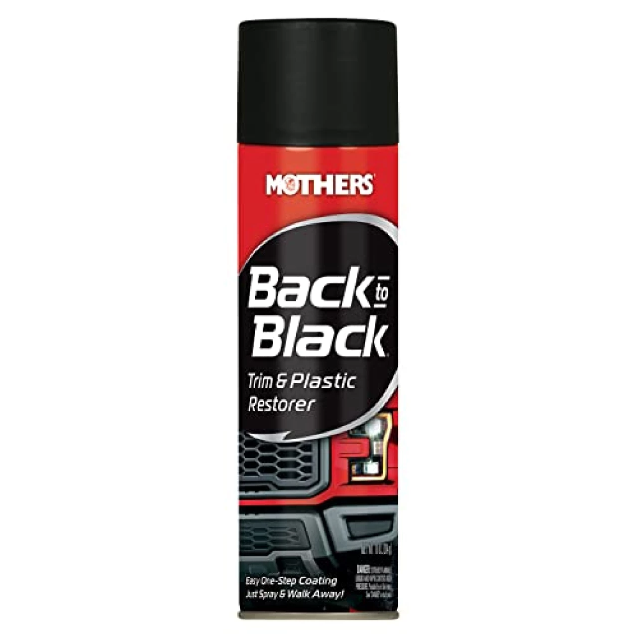 Mothers 06110 Back-to-Black Trim &amp; Plastic Restorer Aerosol, 10 oz.