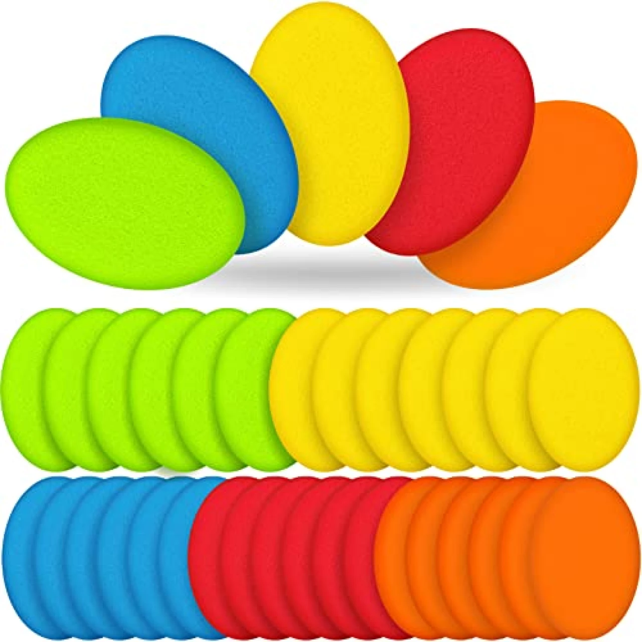 Jexine 30 Pieces Pottery Sponges