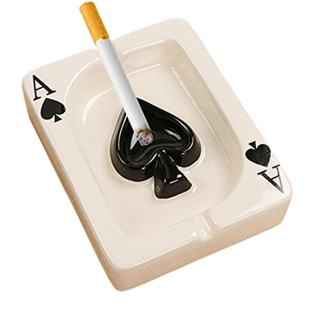 Creative Poker Ceramic Cigarette Ashtray