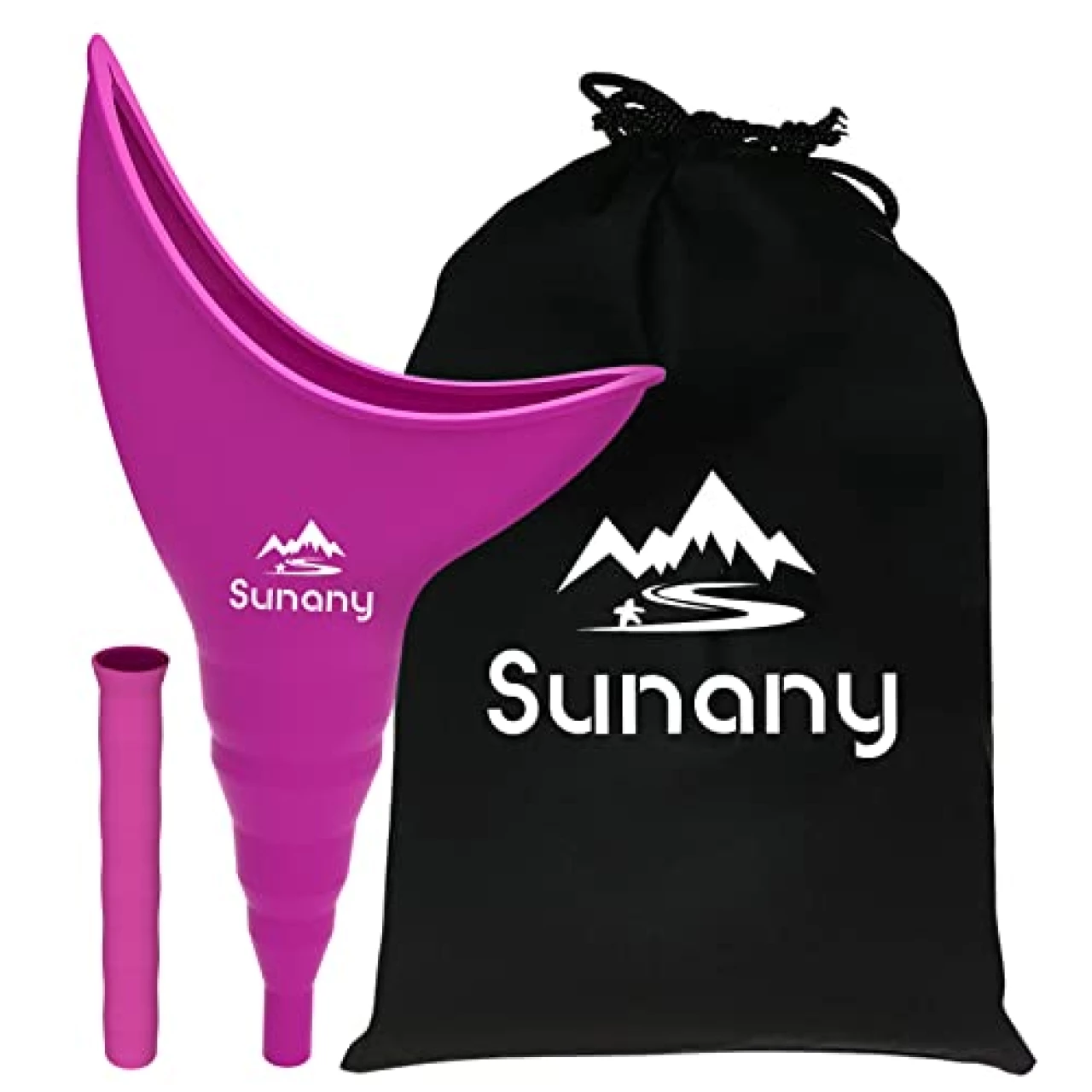 Female Urination Device,Reusable Silicone Female Urinal Foolproof Women Pee Funnel Allows Women to Pee Standing Up,Women&rsquo;s Urinal is The Perfect Companion for Travel and Outdoor (Fuchsia)