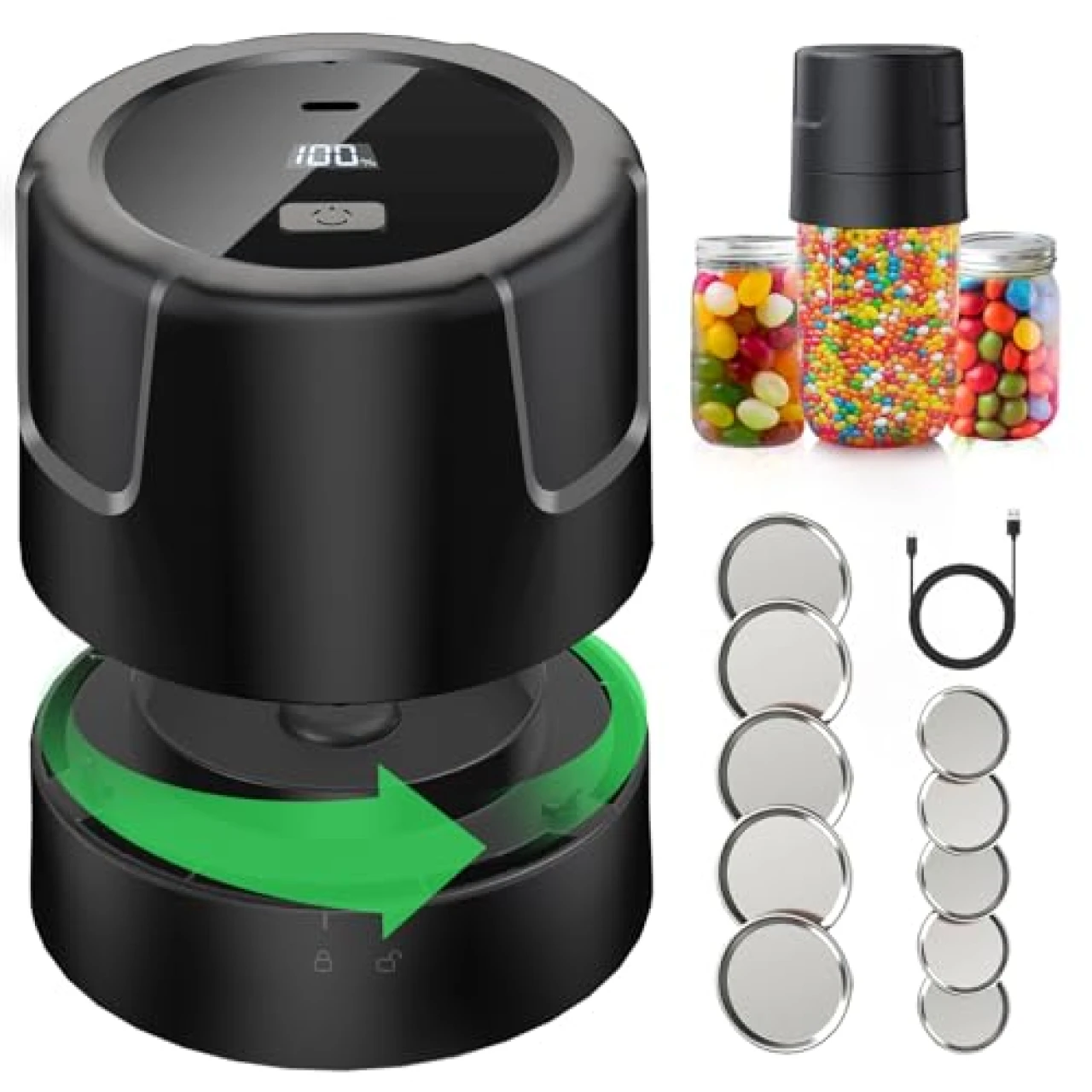 Electric Mason Jar Vacuum Sealer