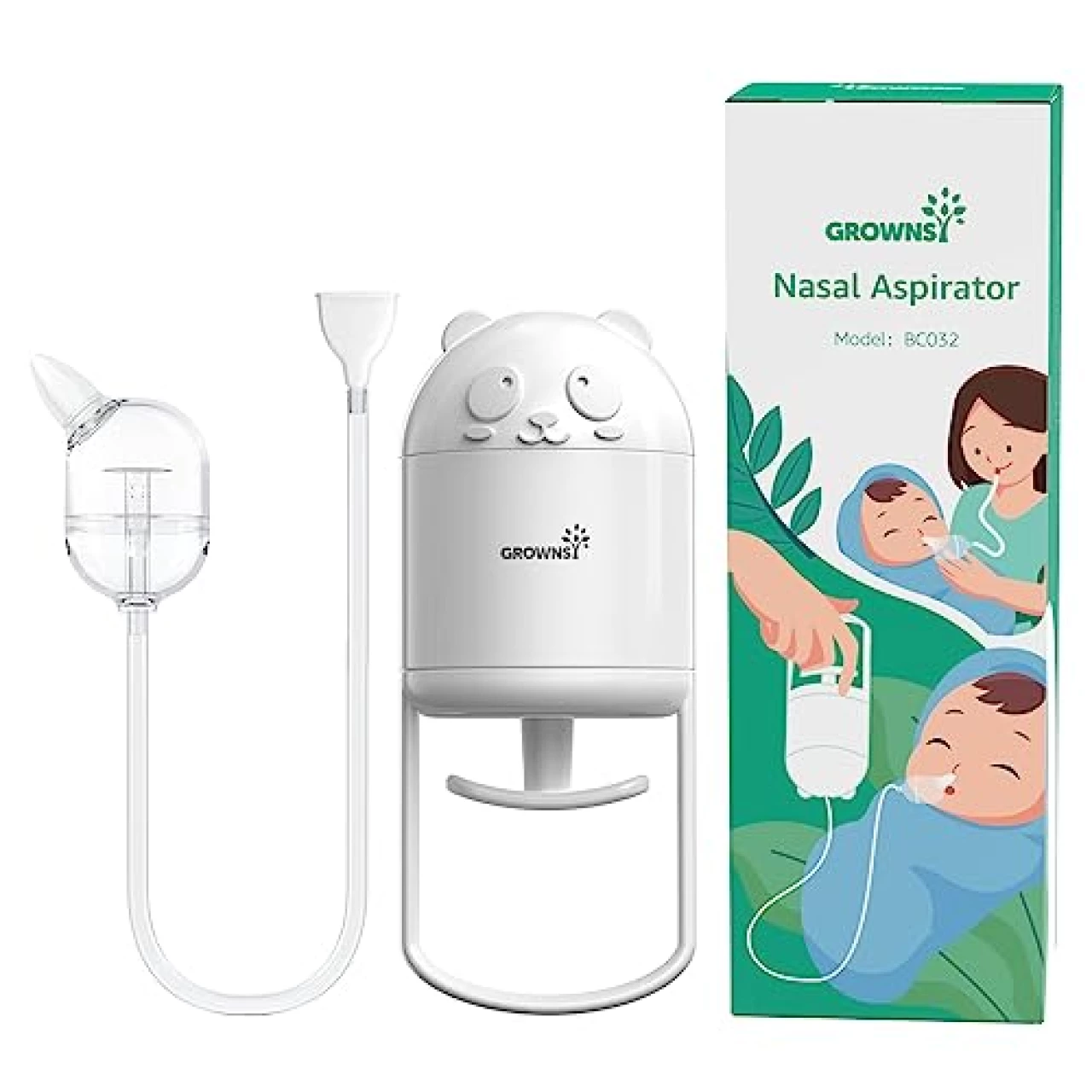 GROWNSY Nasal Aspirator for Baby, Hand Pump &amp; Oral Suction 2 in 1