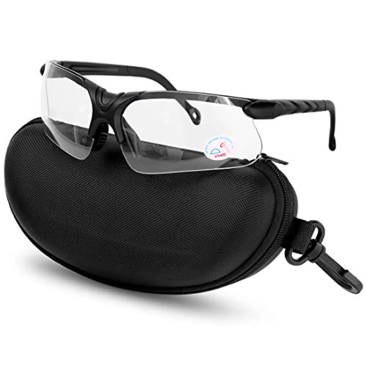 Xaegistac Shooting Glasses with Case Anti Fog Hunting Safety Glasses for Men Women (Clear)