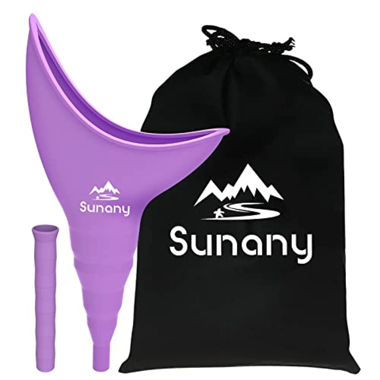 Female Urination Device,Reusable Silicone Female Urinal Foolproof Women Pee Funnel Allows Women to Pee Standing Up,Women&rsquo;s Urinal is The Perfect Companion for Travel and Outdoor (Purple)