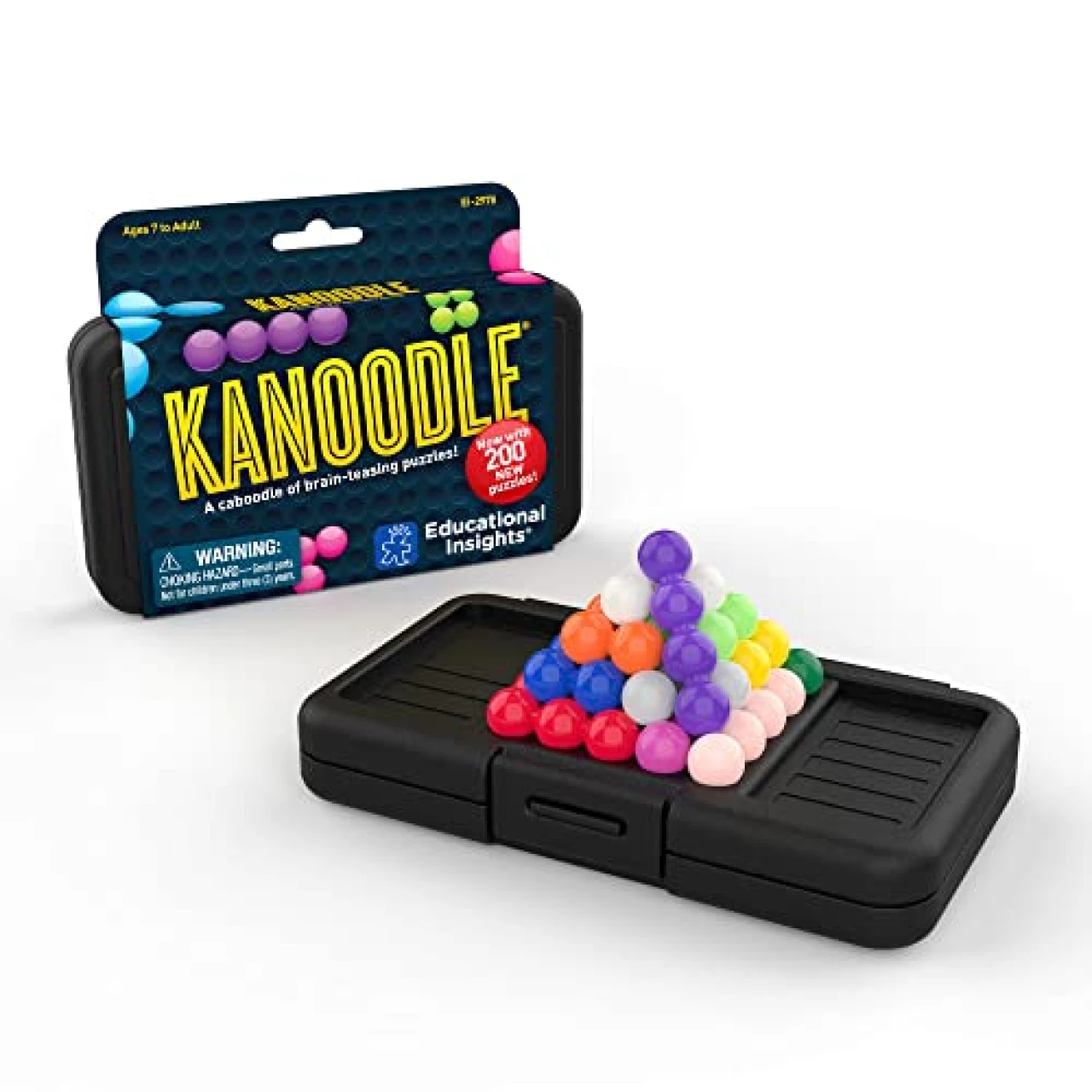 Educational Insights Kanoodle 3D Brain Teaser Puzzle Game, 200 Challenges