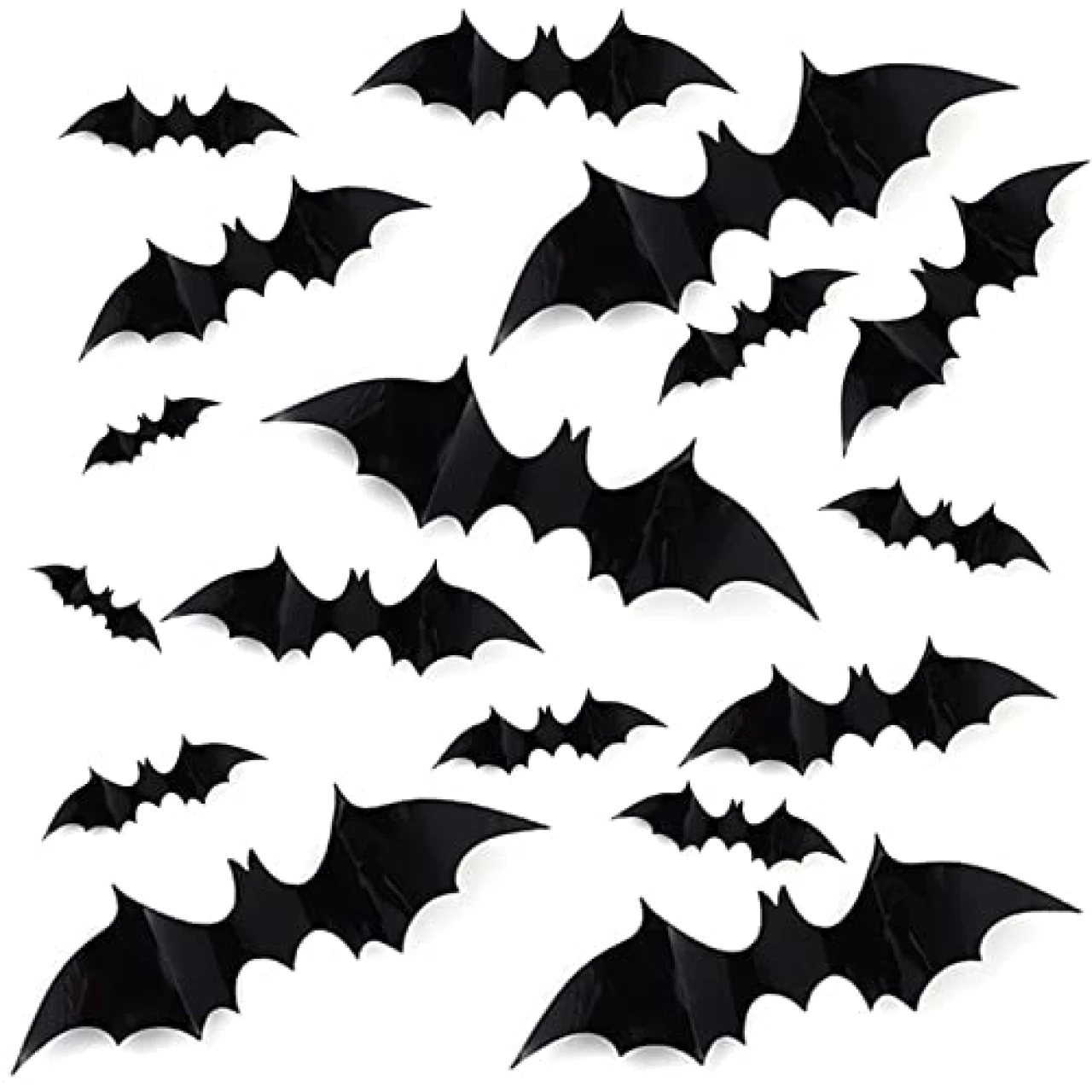 DIY Halloween Party Supplies PVC 3D Decorative Scary Bats Wall Decal