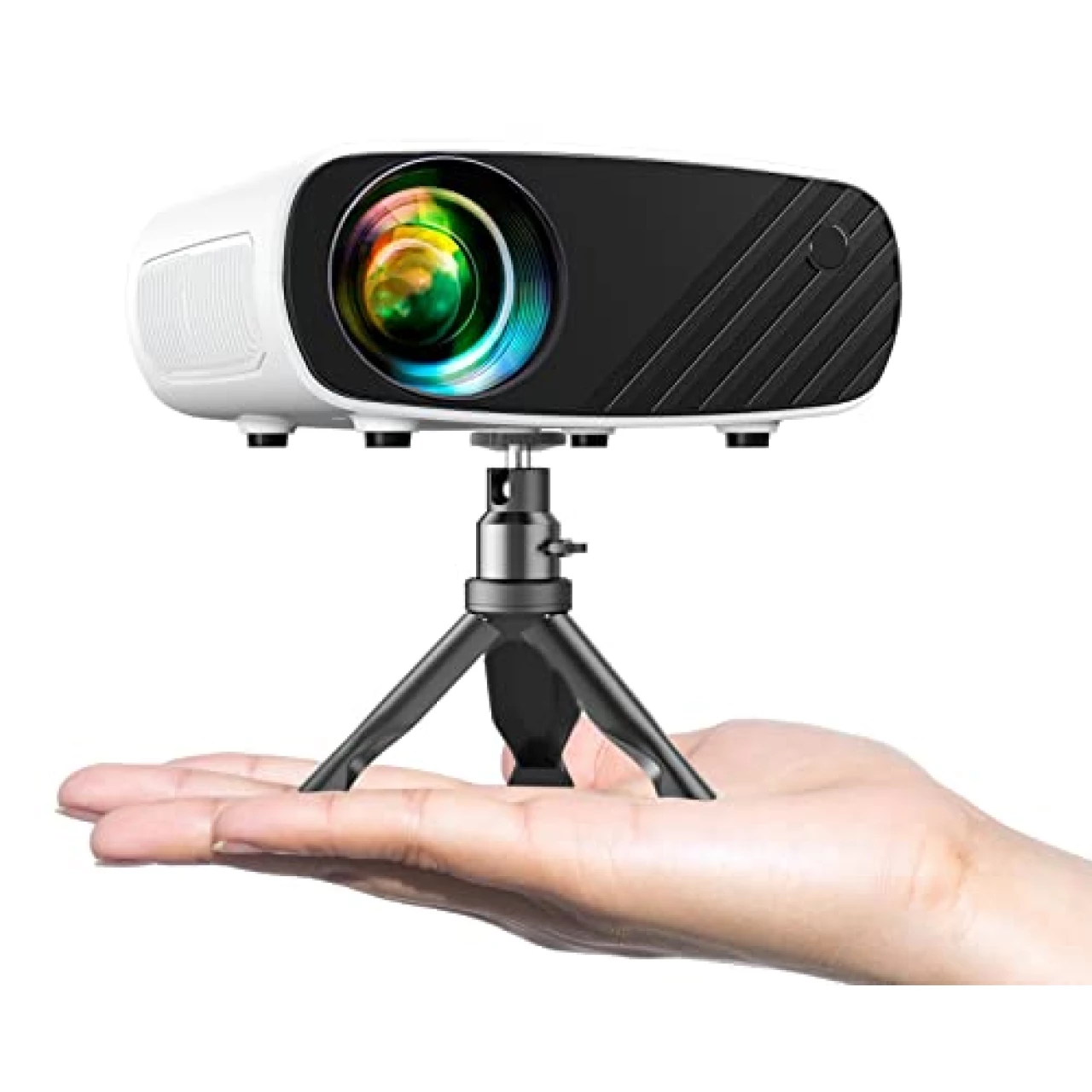 Mini Projector for iPhone, ELEPHAS 2024 Upgraded 1080P HD Projector