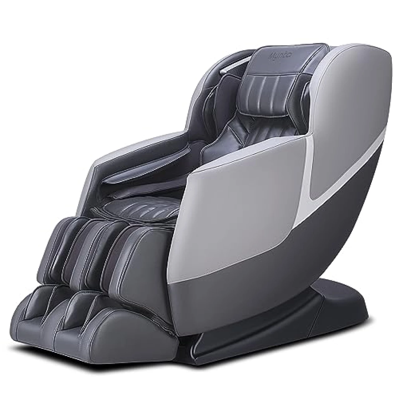 MYNTA Upgraded 3D Massage Chair, Full Body Massage Chair Recliner with Zero Gravity, Body Scan, Thai Stretch, Heat, Airbags, Bluetooth Speaker, Fully Assembled, MC2100 (Dark Grey)