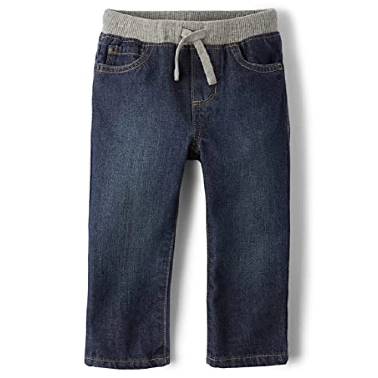 The Children&rsquo;s Place Baby Boys&rsquo; Pull On Straight Jeans, Liberty Blue, 5T