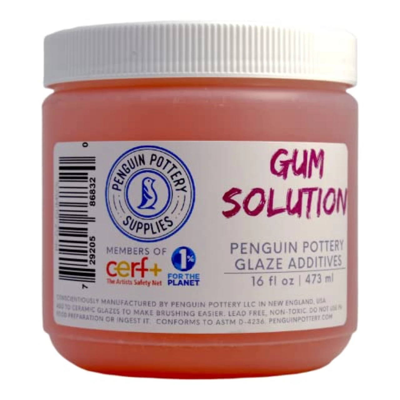 Penguin Pottery Glazes - CMC Gum Solution