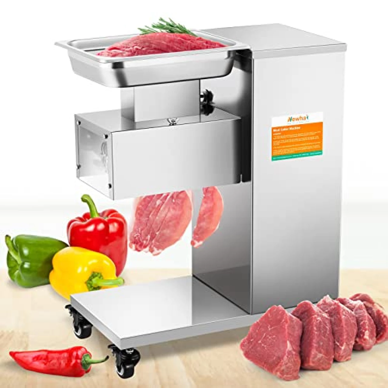 Newhai Commercial Meat Cutter Machine 550W Multifunctional Meat Cutting Machine