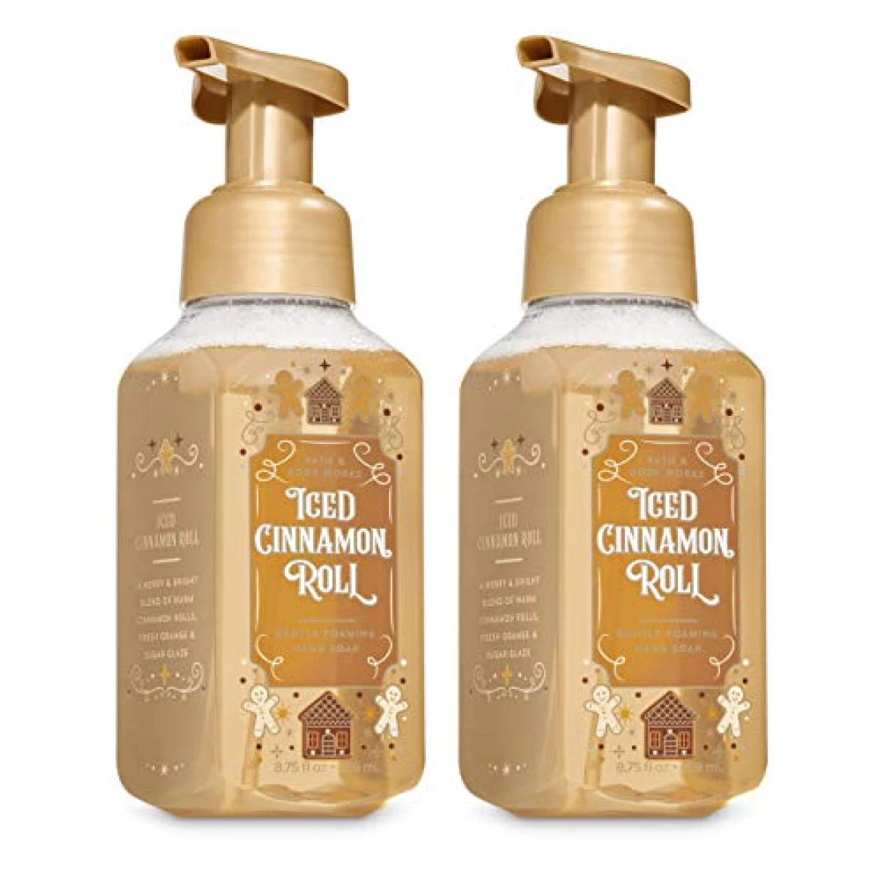 Bath and Body Works Iced Cinnamon Rolls Gentle Foaming Hand Soap, 2-Pack 8.75 Ounce (Iced Cinnamon Rolls)