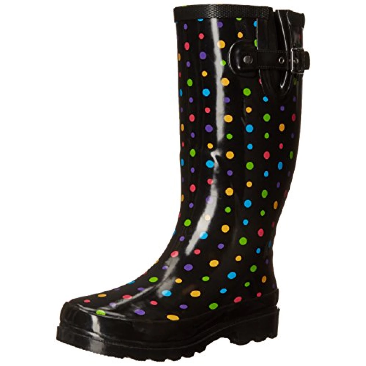 Western Chief Women&rsquo;s Waterproof Printed Tall Rain Boots, Ditsy Dots, 8&hellip;