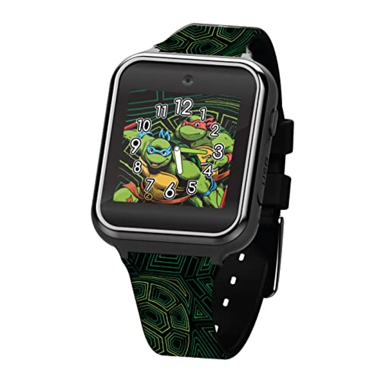 Accutime Paramount Teenage Mutant Ninja Turtles TMNT Black Educational Learning Touchscreen Smart Watch Toy