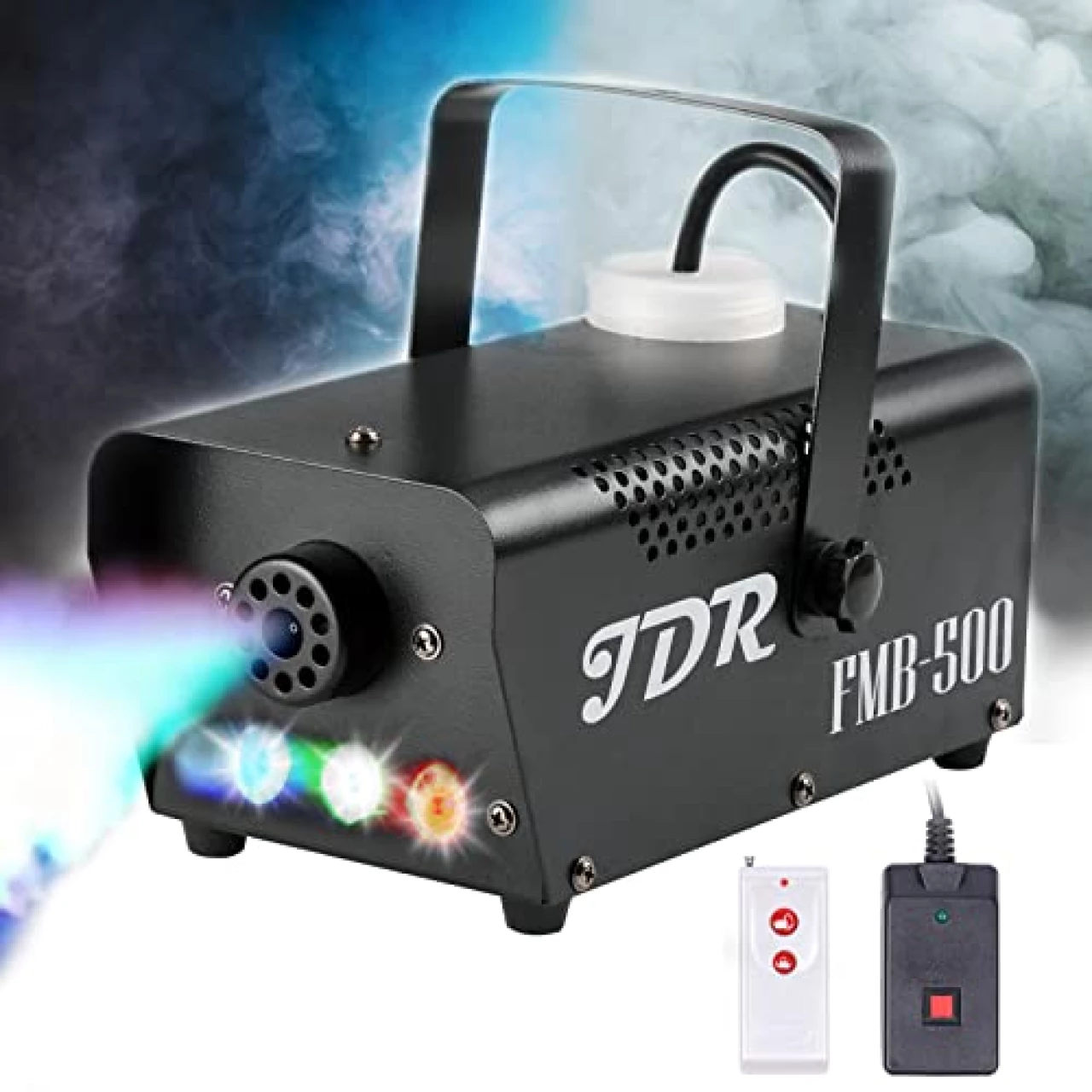 Fog Machine JDR Smoke Machine Controllable LED Light 500W and 2000CFM Fog Disinfection