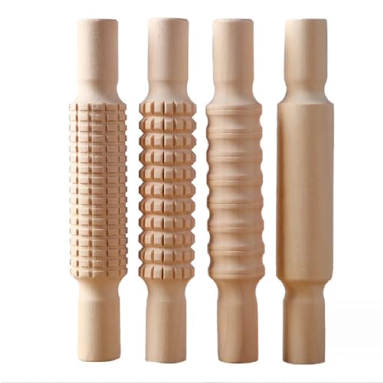 Clay Rolling Pin Set, Clay Roller, Wooden Dough Roller