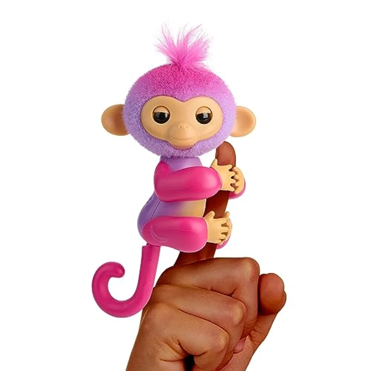 Fingerlings 2023 NEW Interactive Baby Monkey Reacts to Touch – 70+ Sounds &amp; Reactions – Charli (Purple)