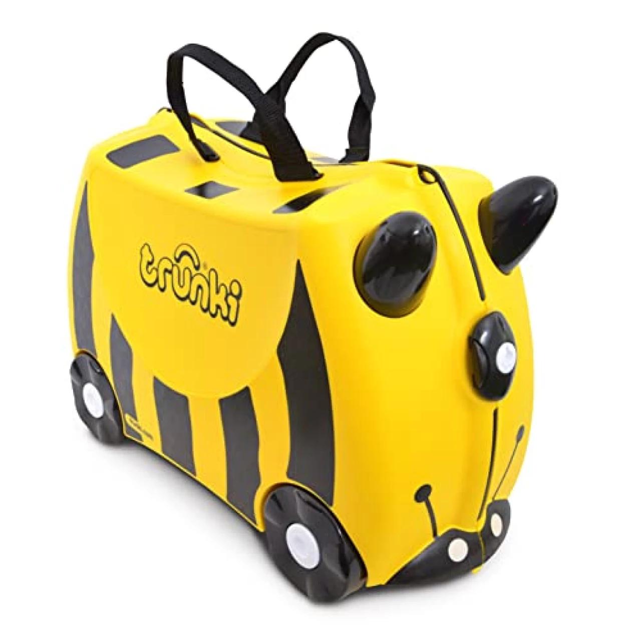 Trunki Ride-On Kids Suitcase | Tow-Along Toddler Luggage | Carry-On Cute Bag with Wheels | Kids Luggage and Airplane Travel Essentials: Bernard Bee Yellow