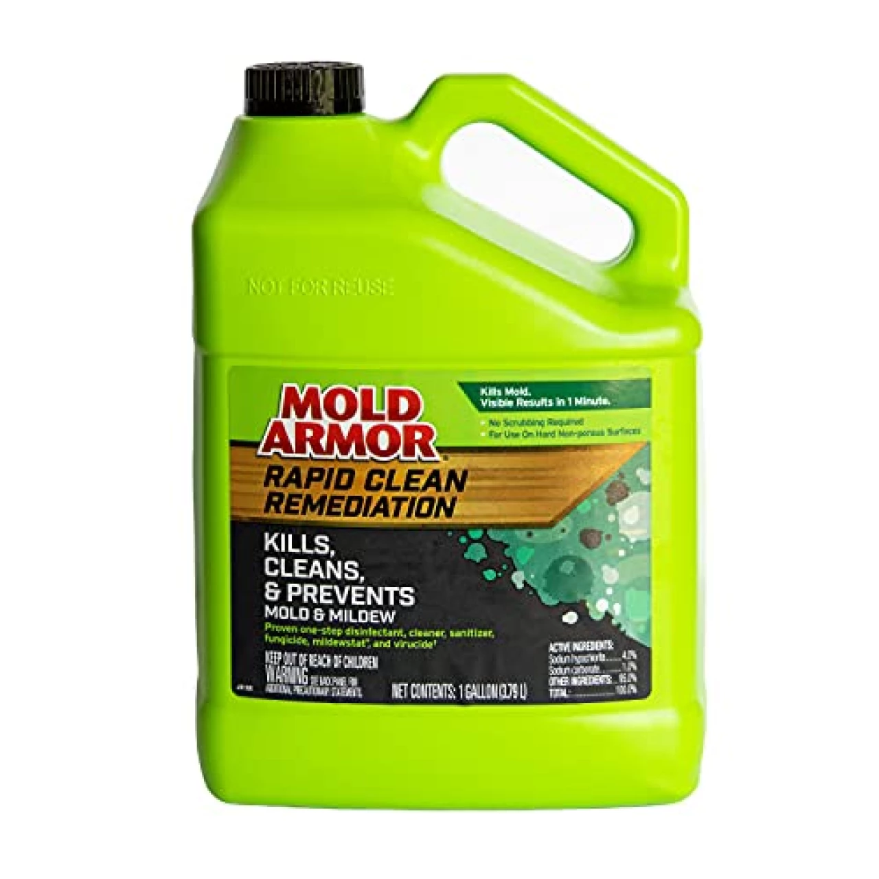 Mold Armor Rapid Clean Remediation, 1 Gallon; Kills, Cleans &amp; Prevents Mold &amp; Mildew