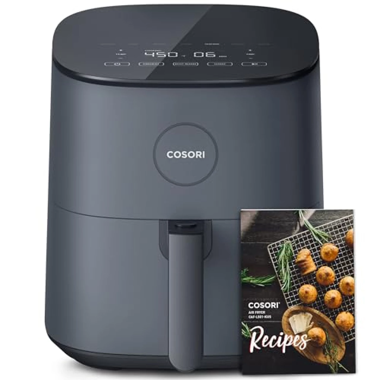 COSORI Air Fryer Pro LE 5-Qt Airfryer, Quick and Easy Meals, UP to 450℉, Quiet, 85% Oil less, 130+ Recipes , 9 Customizable Functions, SHAKE Reminder, Compact, Dishwasher Safe