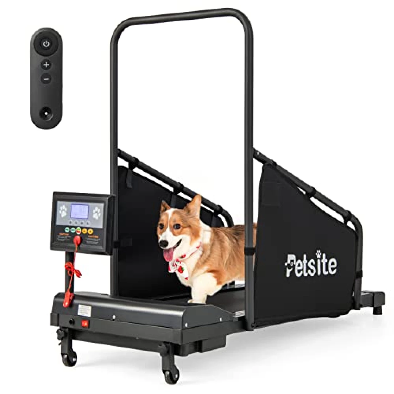 PETSITE Dog Treadmill, Pet Dog Running Machine for Small &amp; Medium-Sized Dogs, Pet Fitness Treadmill with LCD Display Screen, 200 LBS