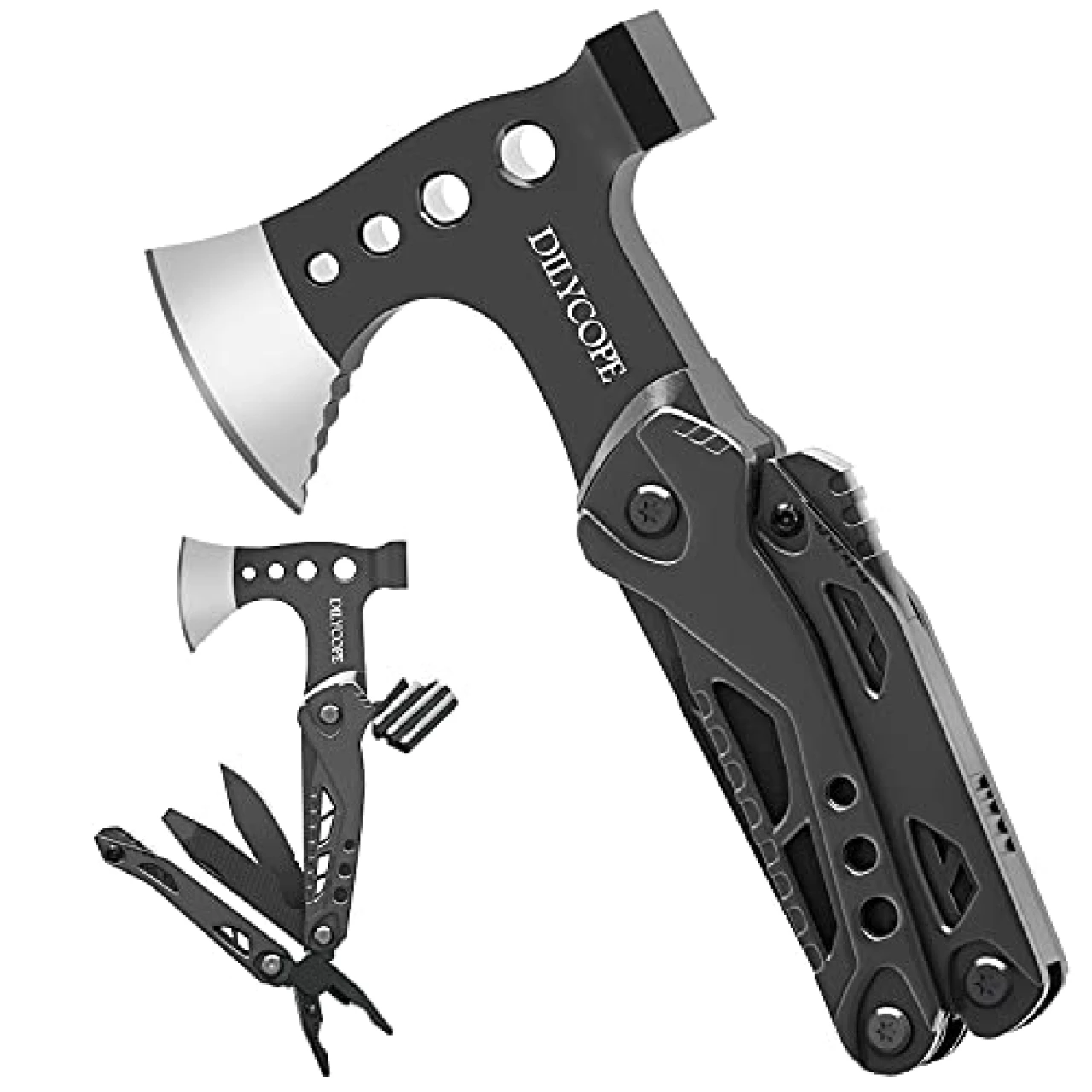 Gifts for Him Boyfriend Husband,Multitool Axe Hammer Camping Accessories Survival Gear and Equipment,Camping Gear Hatchet Hunting Hiking Fishing,Mens Gifts Ideas for Men Dad Gifts