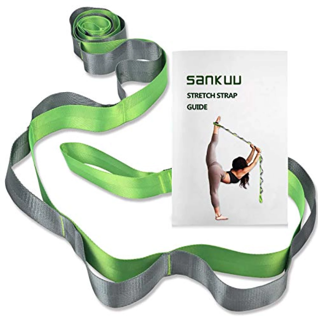 SANKUU Yoga Straps Stretching Strap with 12 Loops