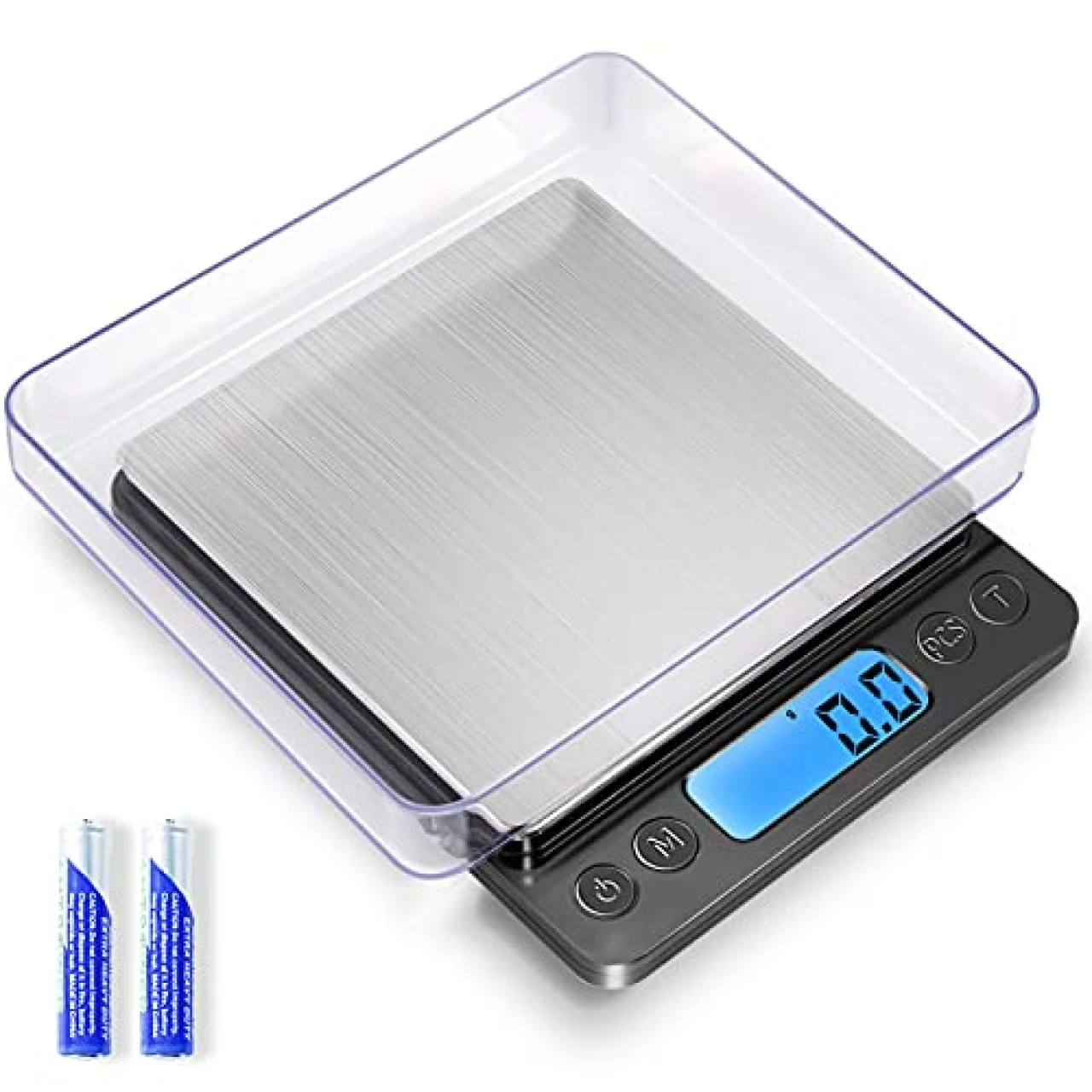 YONCON 3000g Digital Kitchen Food Scale with 0.1g Accuracy, Tare Function, and LCD Display - For Cooking, Baking, and Jewelry