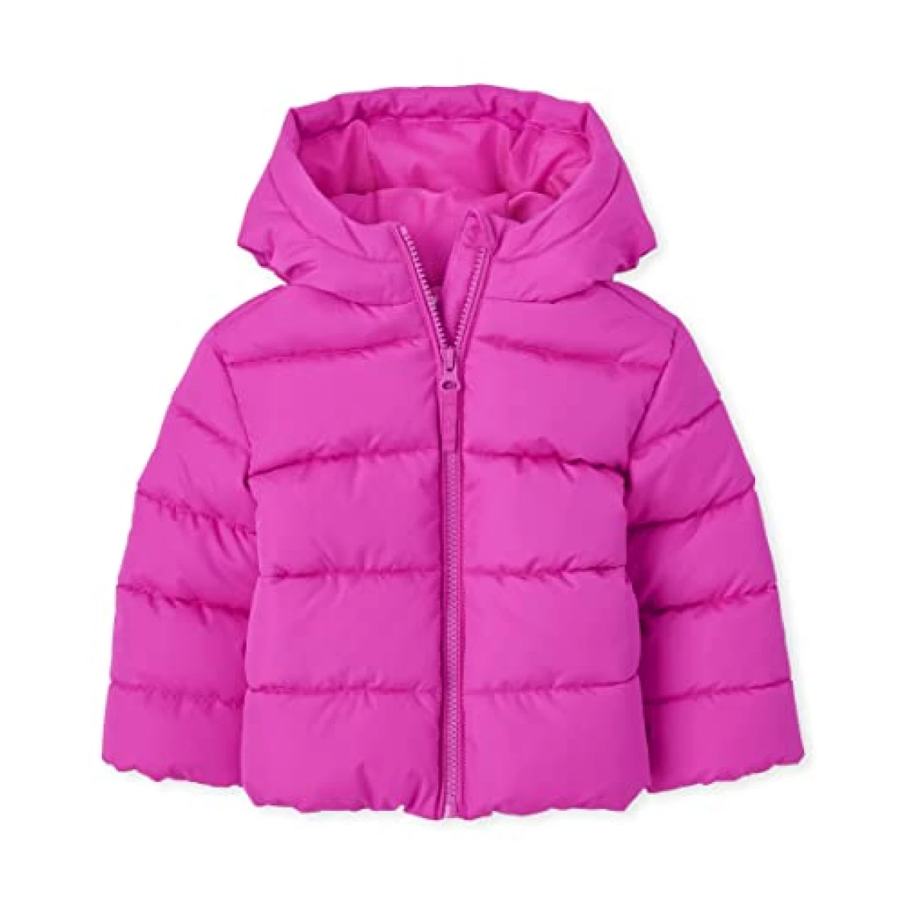 The Children&rsquo;s Place baby girls And Toddler Medium Weight Puffer Jacket, Wind-resistant, Water-resistant Jacket, Enchanted Pink, 4T US