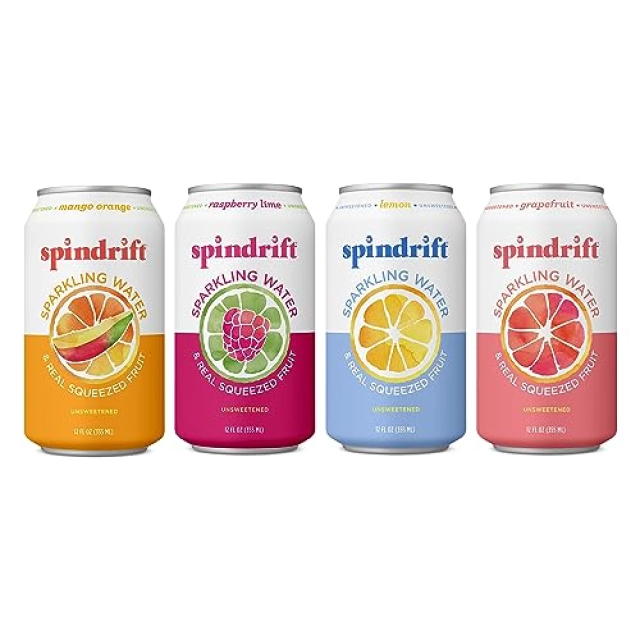 Spindrift Sparkling Water, 4 Flavor Variety Pack