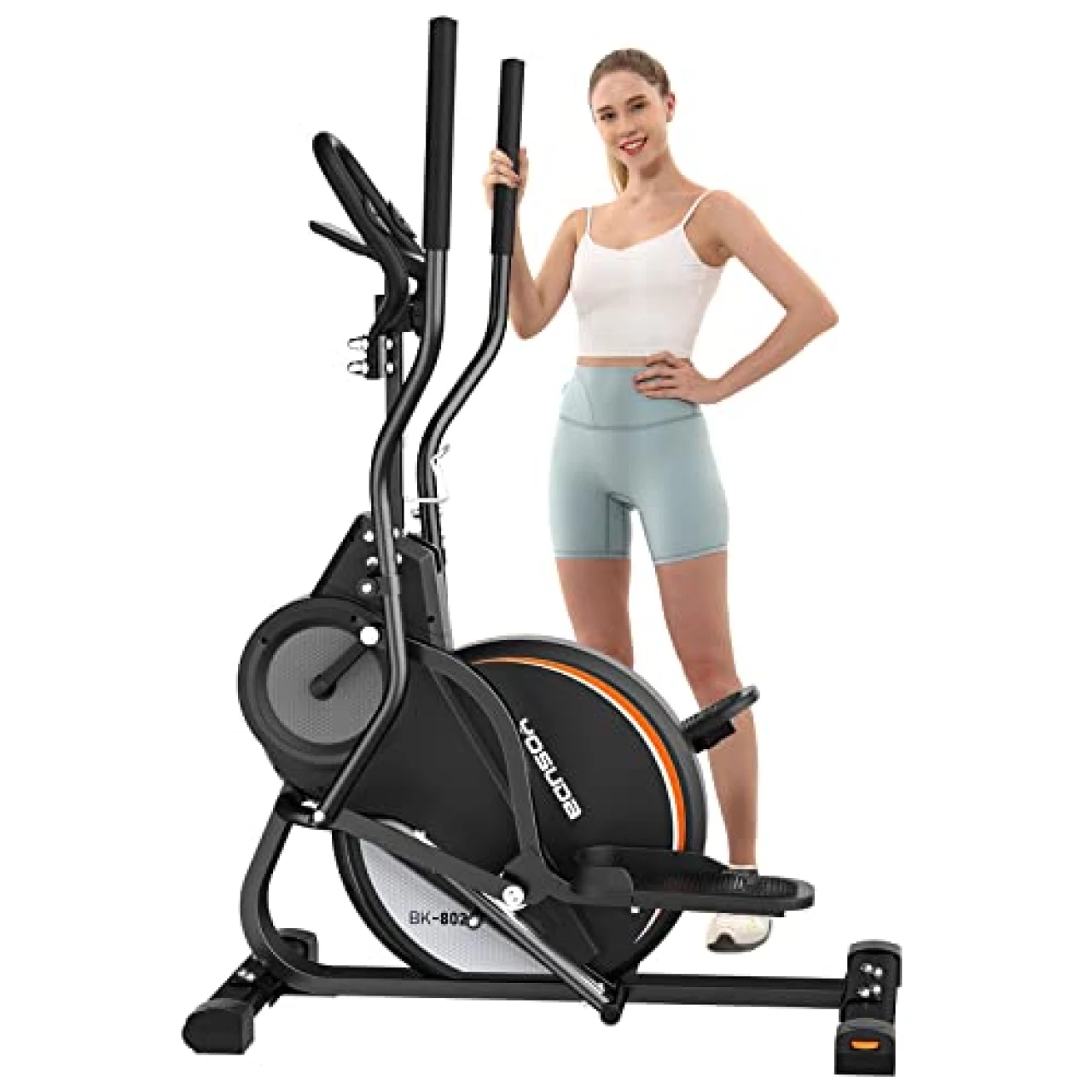YOSUDA Pro Cardio Climber Stepping Elliptical Machine, 3-in-1 Elliptical Machine &amp; Stair Stepper Trainer, Total Body Fitness Cross Trainer with Hyper-Quiet Magnetic Driving System, 16 Resistance
