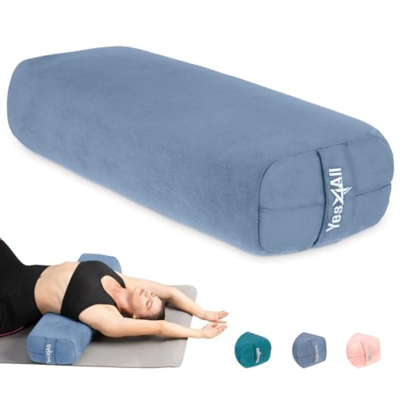 Yes4All Triple-Layer Sponge Yoga Bolster Pillow